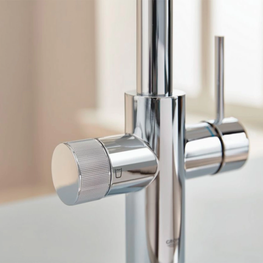Смеситель для кухни Grohe Minta Blue Pure 30588000 с каналом для фильтрованной воды хром - фото 6