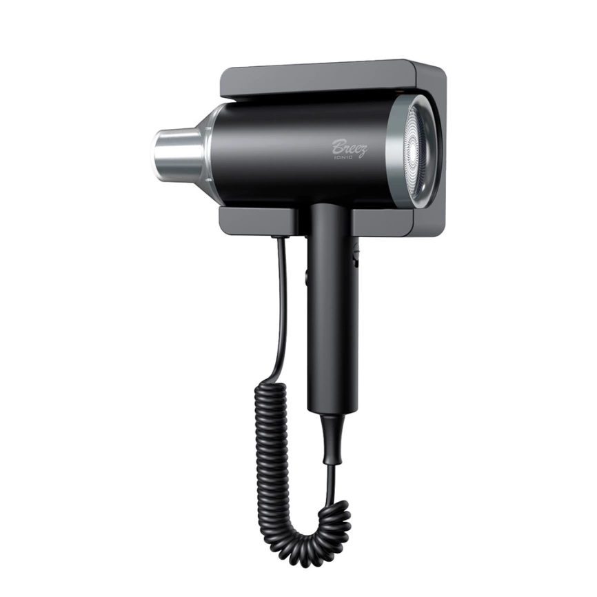 Фен для волос настенный Breez w510, черный - фото 2