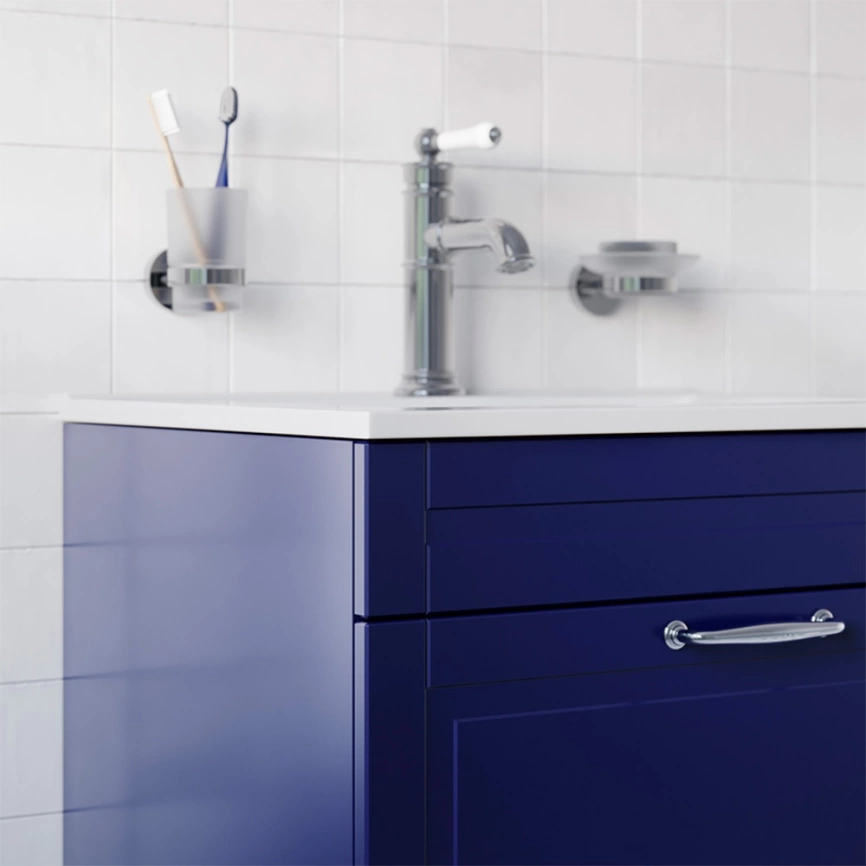 Тумба с раковиной напольная Iddis Oxford 60 OXF60N0i95K синяя - фото 5