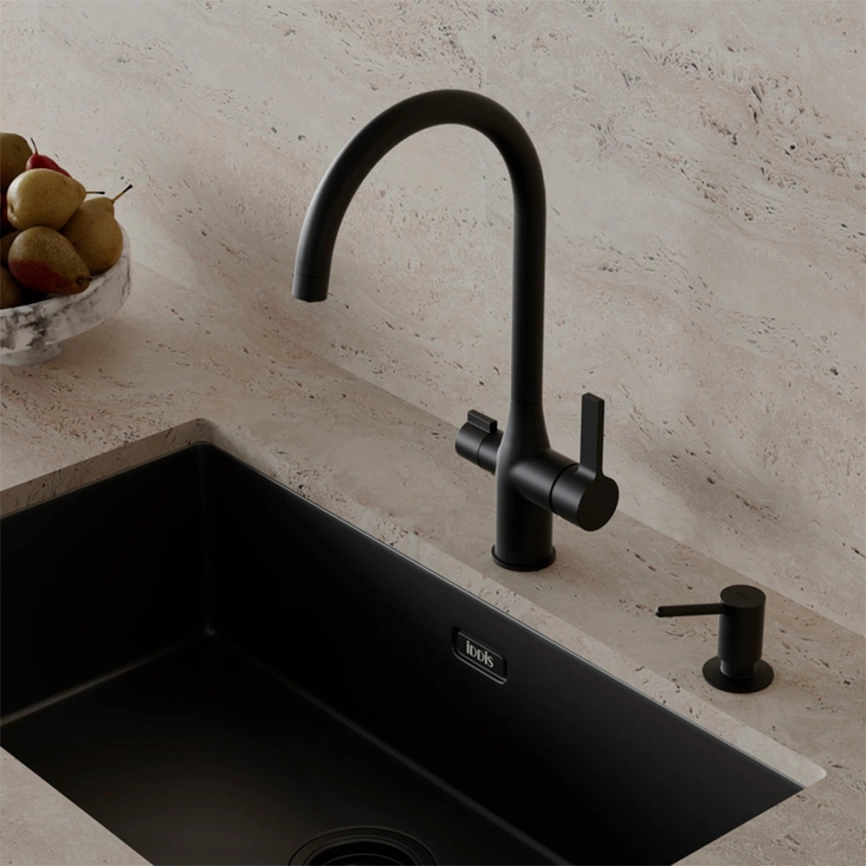 Дозатор для кухонной мойки Iddis Kitchen Line SDIBL00i59, черный - фото 9