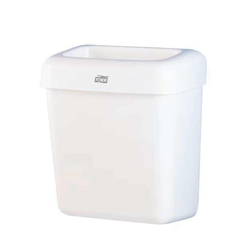 Урна для мусора Tork 226100, белая с крышкой на 20 литров
