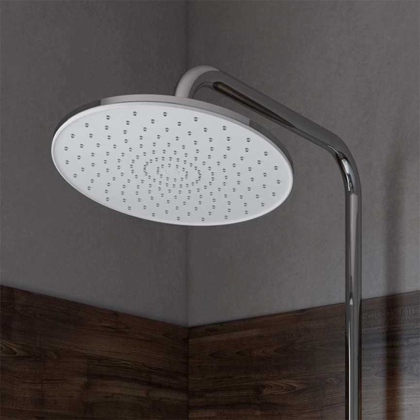 Душевая стойка Iddis Shelfy SHESB3Bi06 хром/белый - фото 3