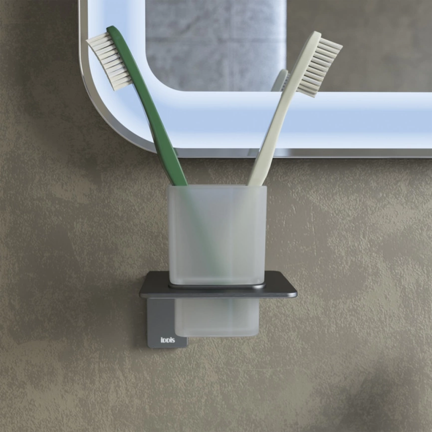 Подстаканник для зубных щёток Iddis Slide SLIGMG1i45 графит - фото 1