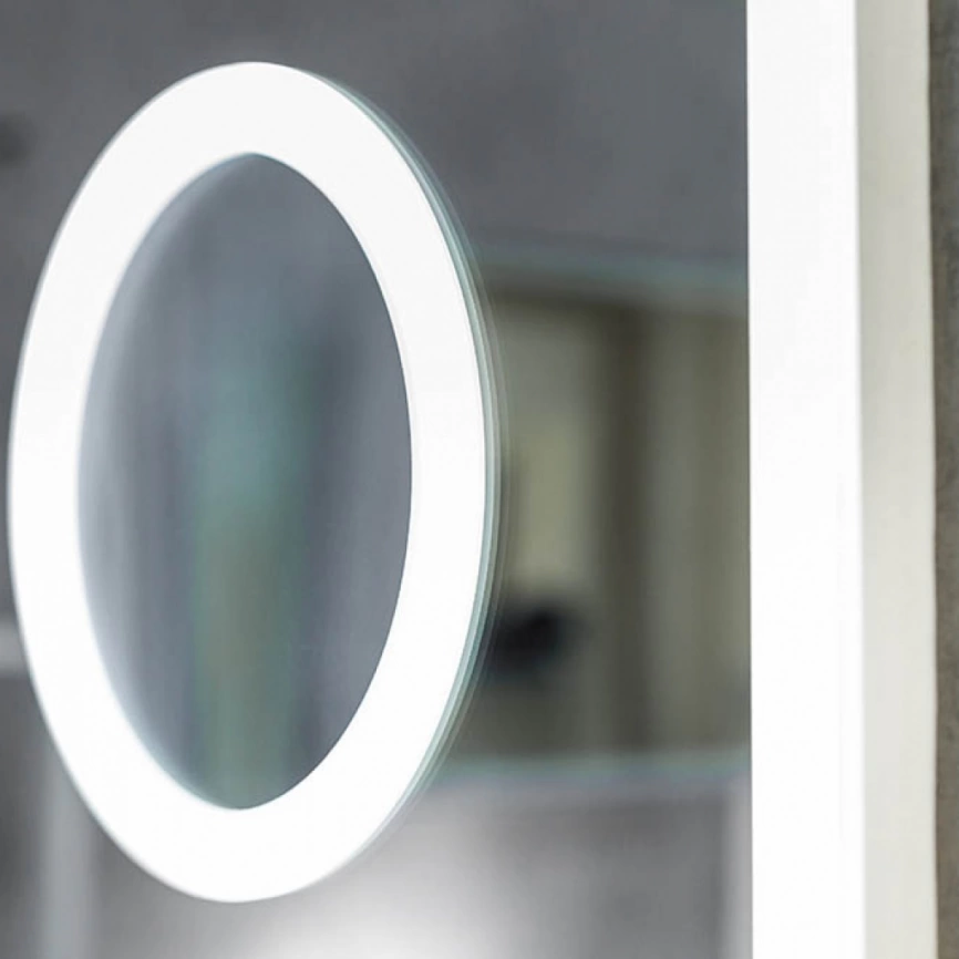Зеркало навесное Continent Bliss Led 1000x700 c подсветкой и увеличительной линзой - фото 2