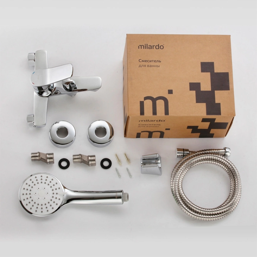 Смеситель для ванны Milardo Enjoy ENJSB00M02 с коротким изливом - фото 2