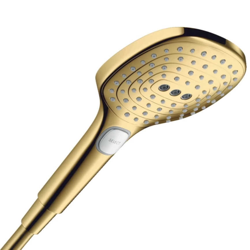 Душевая лейка Hansgrohe Raindance Select E 120, 26520990, золотая