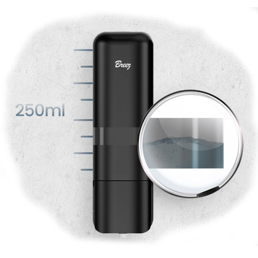 Диспенсер для жидкого мыла Breez Elegance S-8181 черный - фото 2