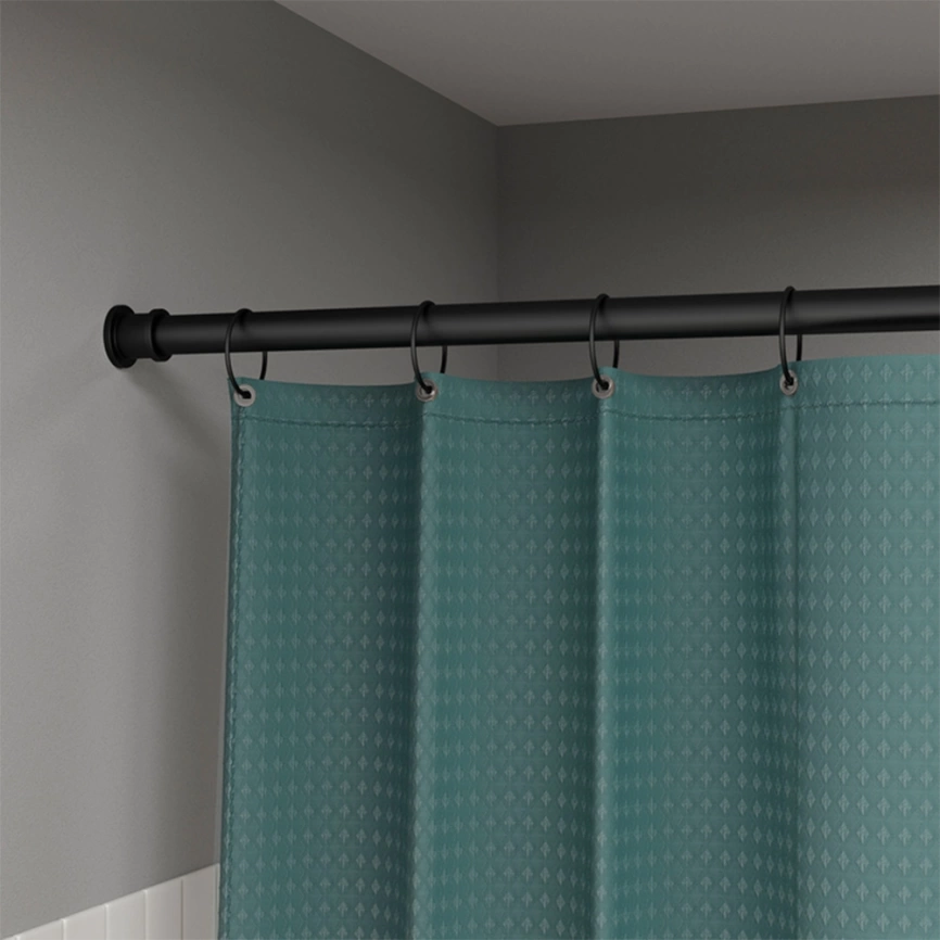 Карниз для штор в ванную Iddis Elegante RSB0120i14 прямой черный - фото 8