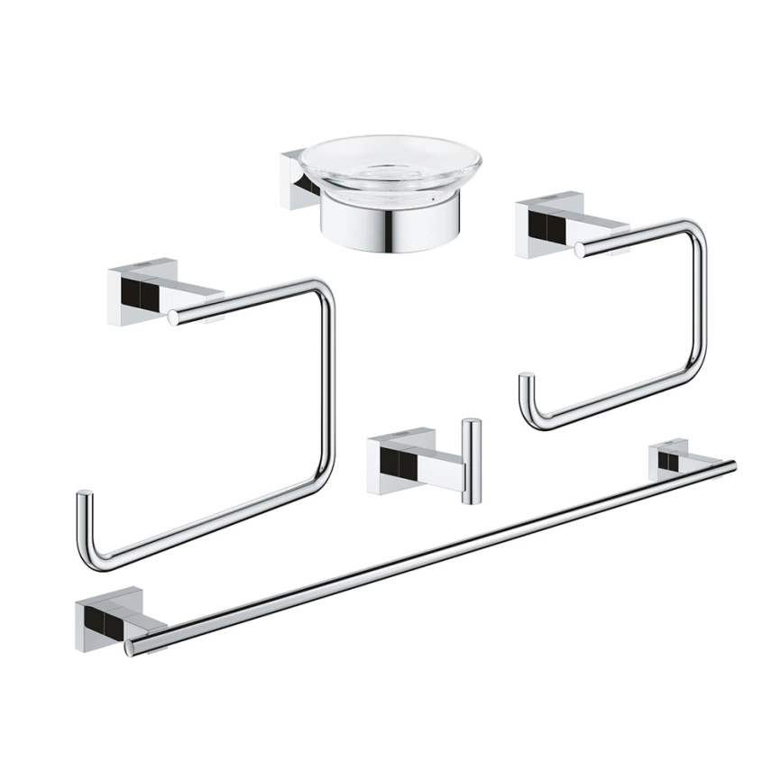 Набор аксессуаров Grohe Essentials Cube 40758001 для ванной