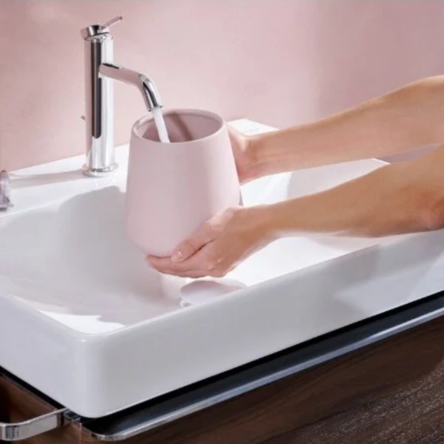 Смеситель для раковины Hansgrohe Tecturis S 73314000, хром - фото 4