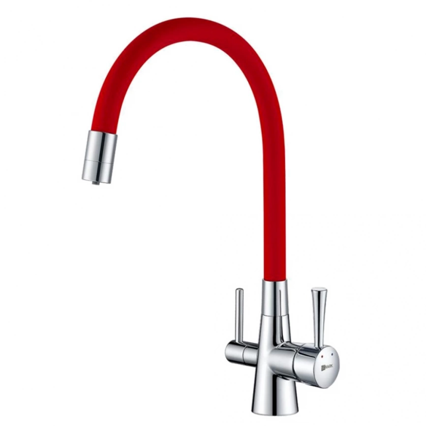 Смеситель для кухни Lemark Comfort LM3075C-Red c подключением к фильтру питьевой водой