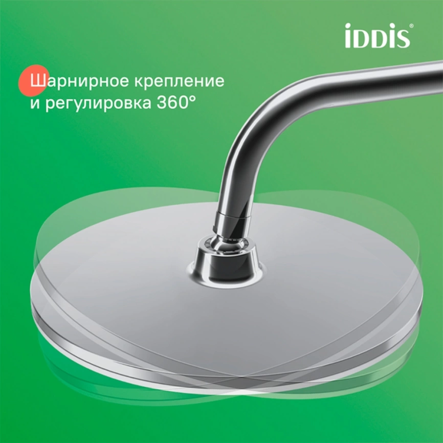 Душевая стойка Iddis Shelfy SHESB3Bi06 хром/белый - фото 10