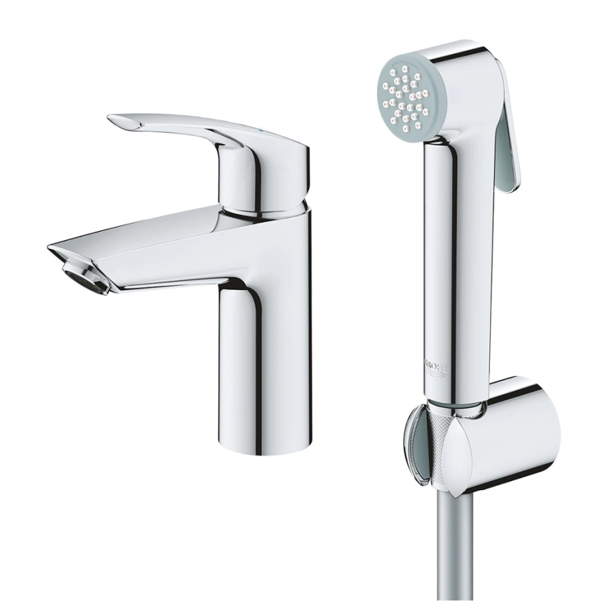 Смеситель для раковины Grohe Eurosmart 23124003 с гигиеническим душем - фото 2