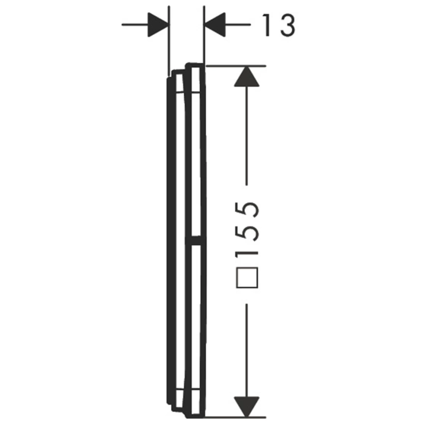 Переключатель потоков Hansgrohe ShowerSelect Comfort Q 15587340 графит - схема