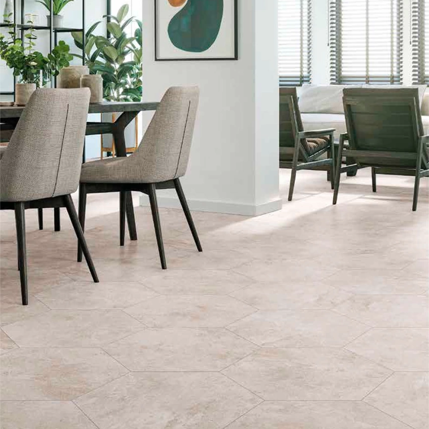 Керамогранит Realonda Arlet White 56x48 белый - фото 1