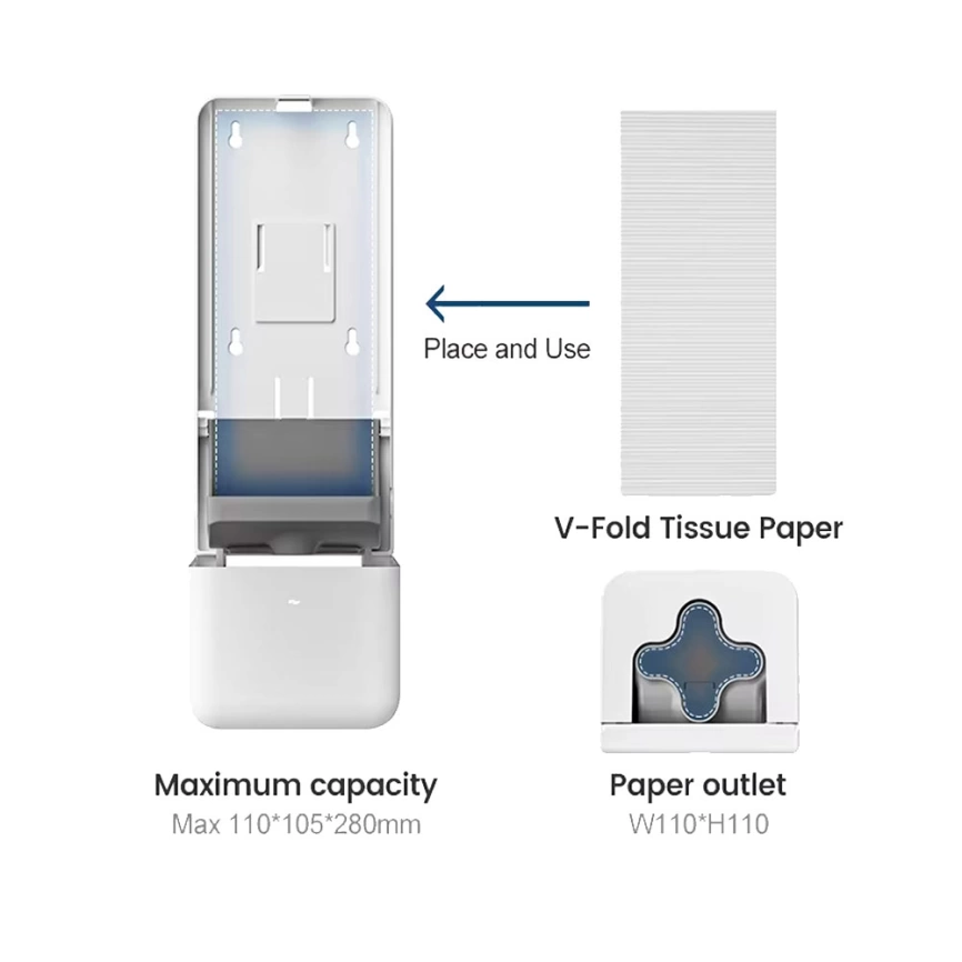 Диспенсер для туалетной бумаги Breez Elegance S-6731 белый - фото 2