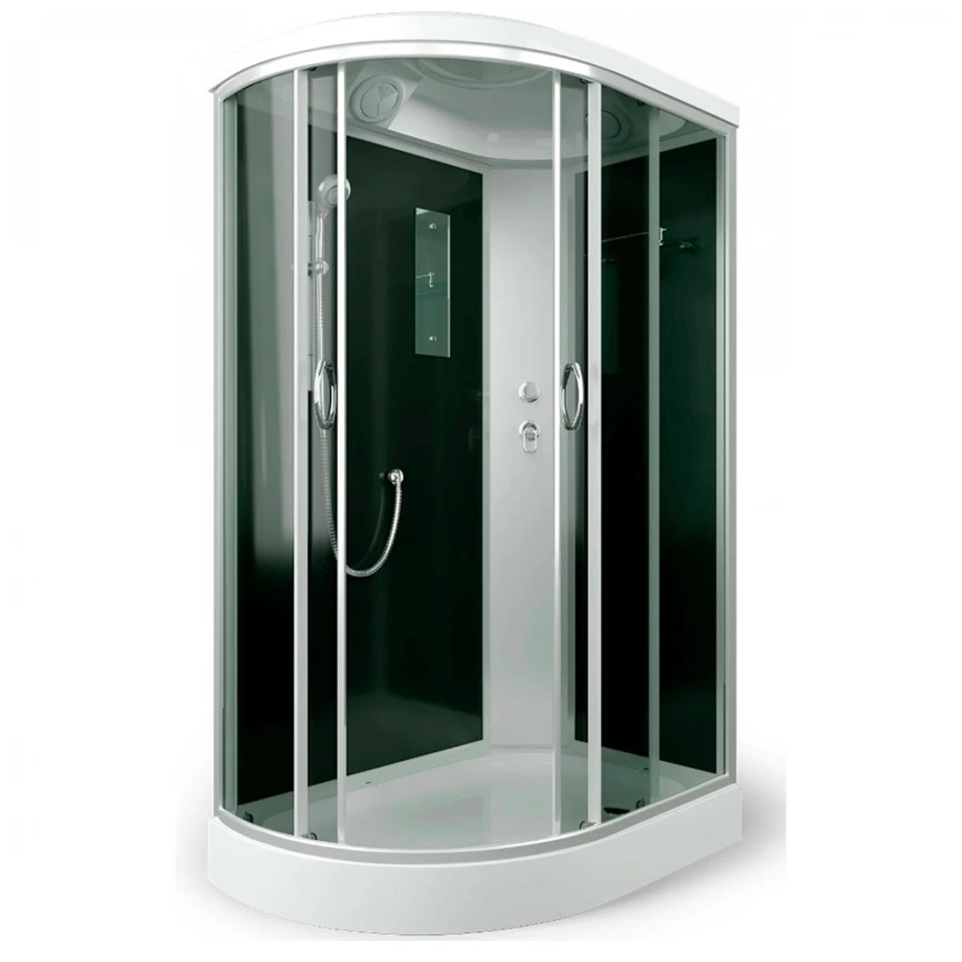 Душевая кабина 120x80 Erlit ER3512PR-C4-RUS правая тонированное стекло с низким поддоном