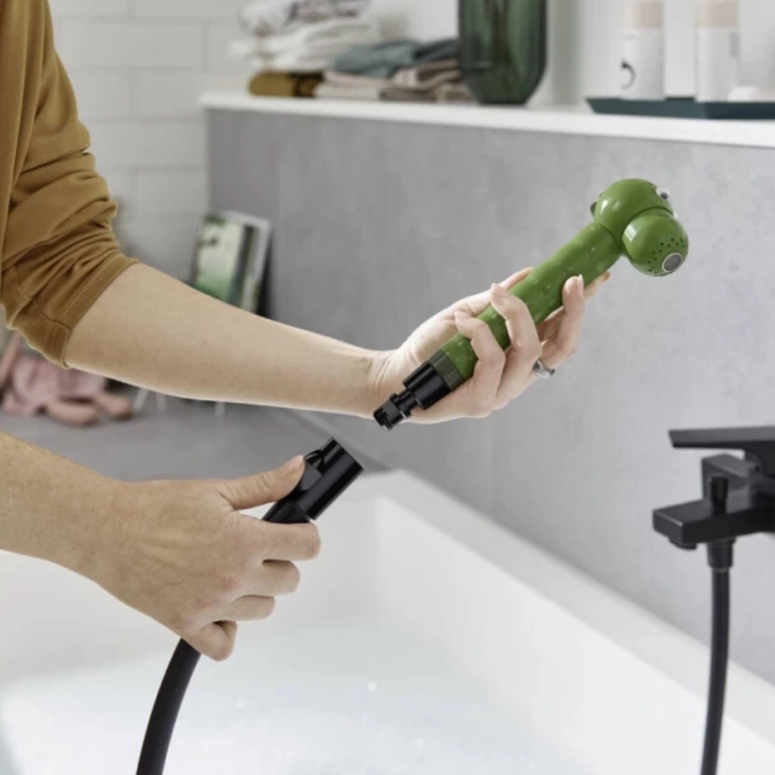 Душевая лейка Hansgrohe Jocolino Crocodile, 28788570 детская, зеленая - фото 1