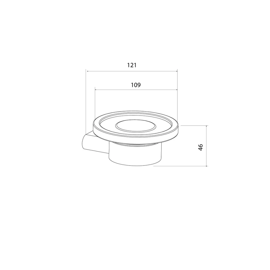 Мыльница в ванную Iddis Petite PETG0SGi42 золото - схема