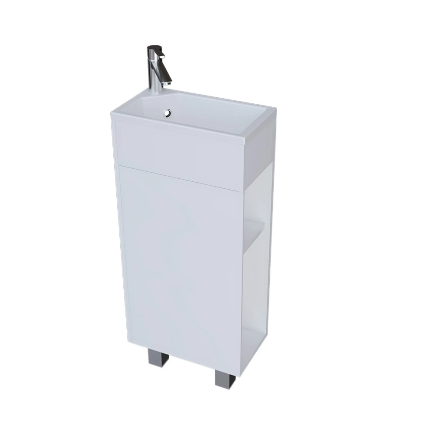 Тумба с раковиной напольная 1Marka Laura 40Н L, белая