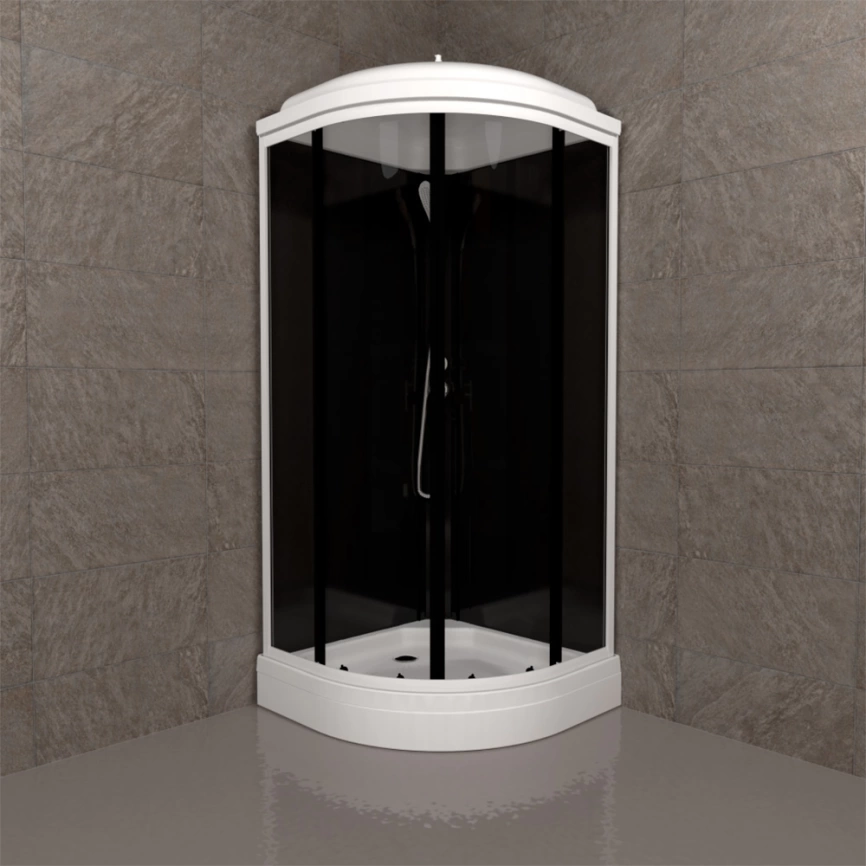 Душевая кабина Triton Нова 88x88 А с прозрачным стеклом и низким поддоном - фото 2