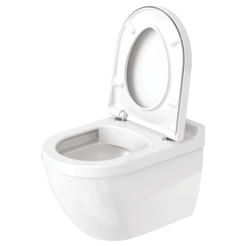 Унитаз подвесной Duravit Starck 3, 45270900A1 безободковый с сиденьем - фото 3