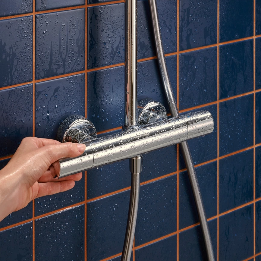 Душевая стойка Hansgrohe Activera S 28083000 с термостатом хром - фото 1