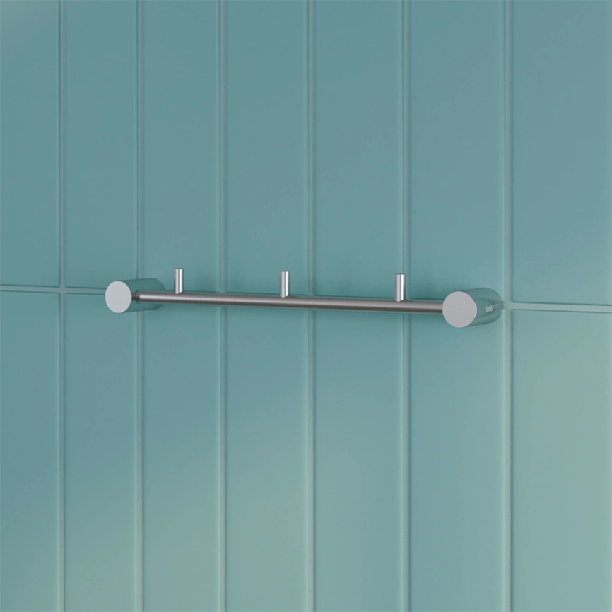 Крючок для ванной тройной Iddis Petite PETSSS3i41 сатин - фото 1