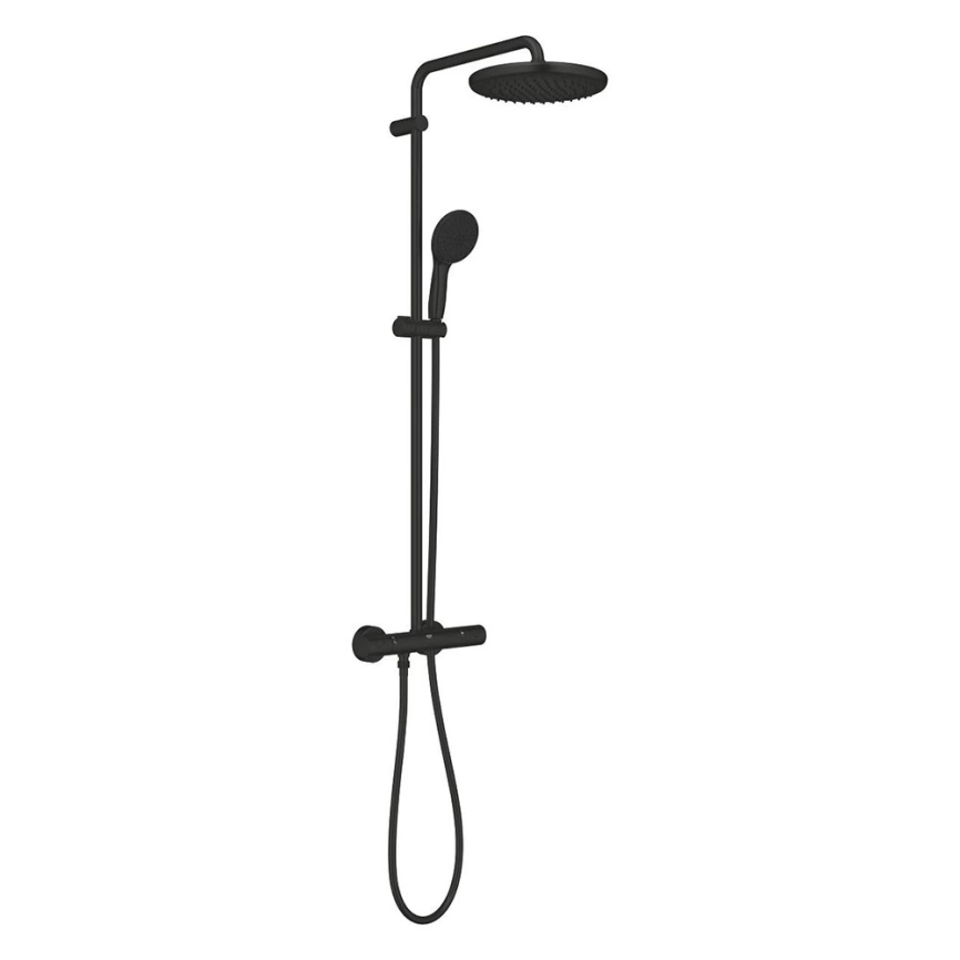 Душевая стойка Grohe Tempesta System 250 266702431 с термостатом черная - фото 1