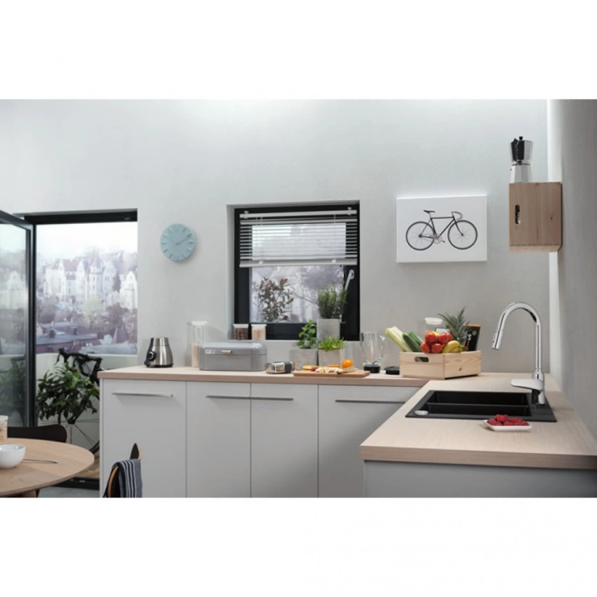 Смеситель кухонный Hansgrohe Focus M42 71800000 с вытяжным душем - фото 2