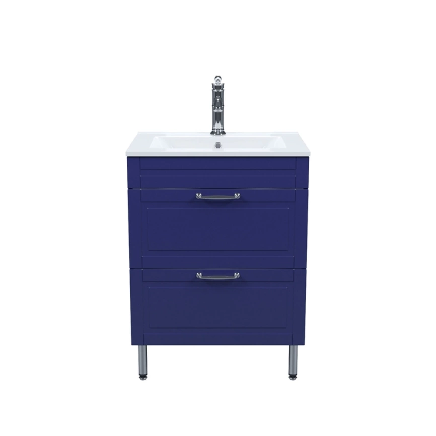 Тумба с раковиной напольная Iddis Oxford 60 OXF60N0i95K синяя - фото 1