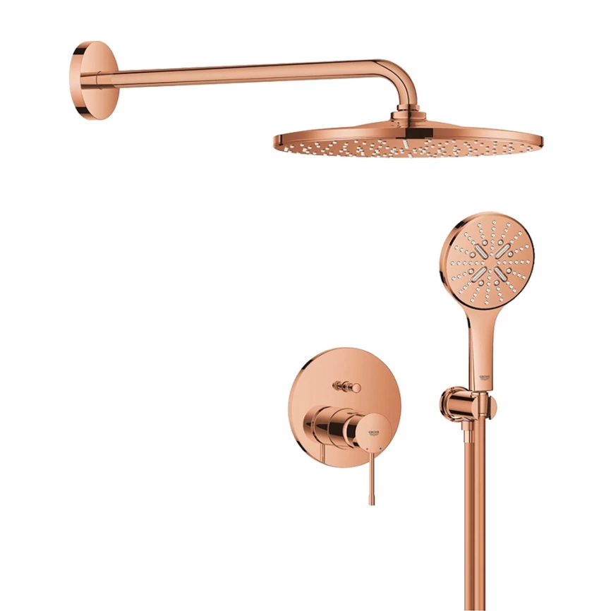 Душевой комплект Grohe Essence 25287DA0 бронза