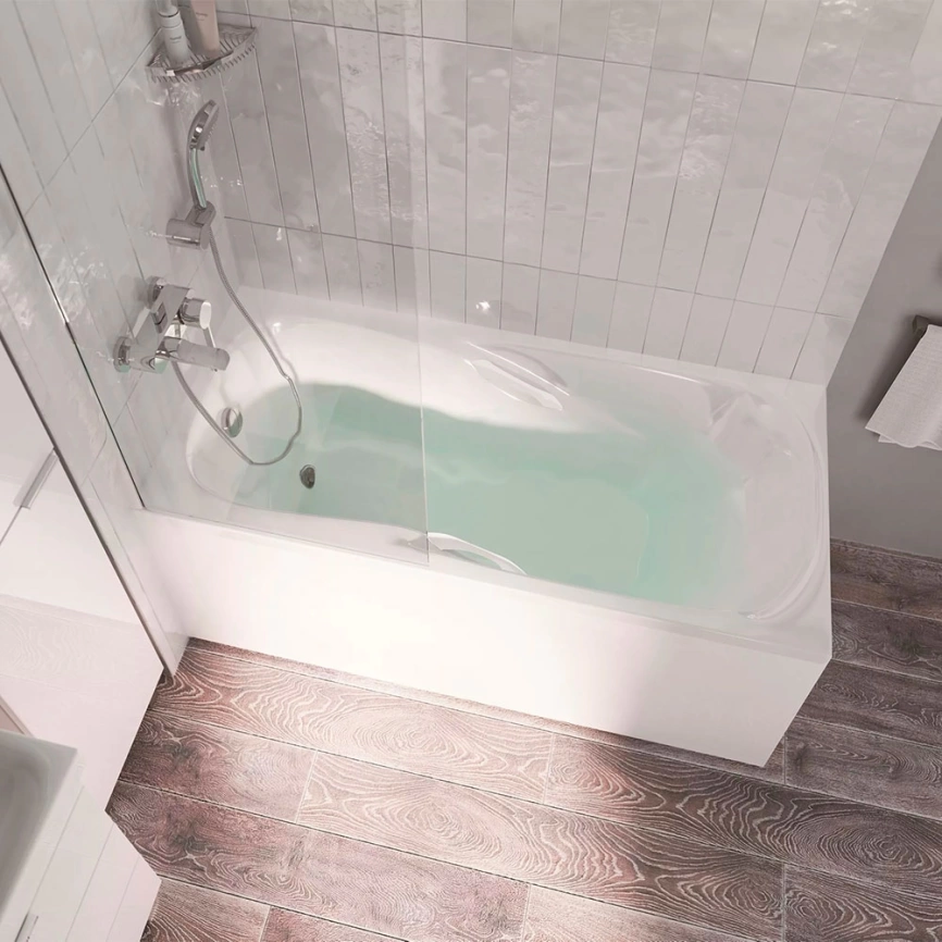 Ванна акриловая 1Marka Calypso 170x75 с ручками и каркасом - фото 2