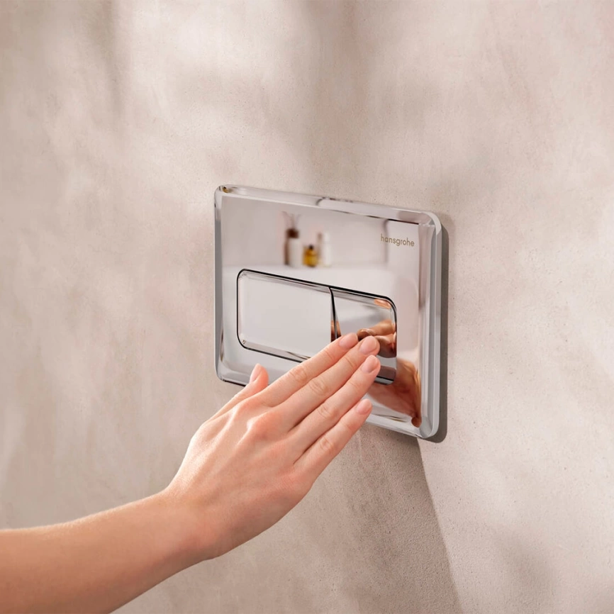 Кнопка смыва для инсталляции Hansgrohe iFrame Original Q 66001000 хром - фото 1