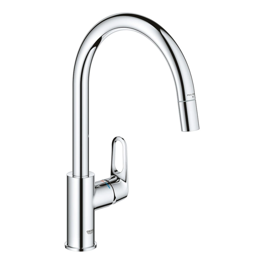 Смеситель для кухни Grohe BauFlow 30549000 с вытяжным изливом, хром