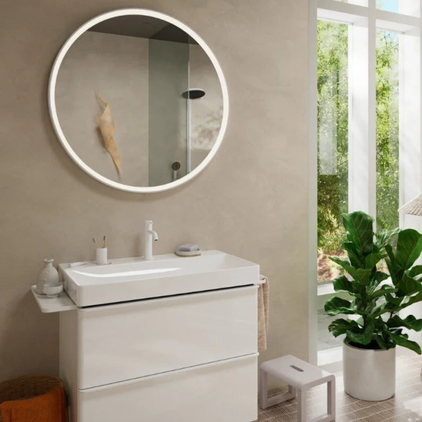 Смеситель для раковины Hansgrohe Tecturis S 73314700, белый - фото 1