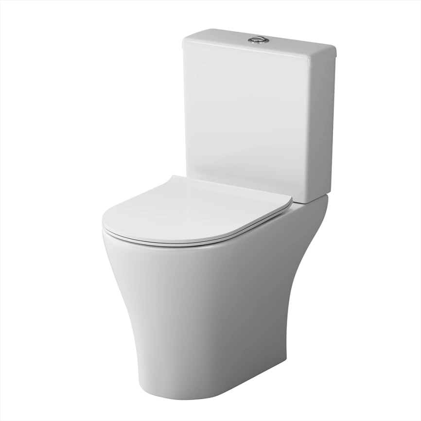 Унитаз компакт напольный Damixa Sirius DX86C8600SC с сиденьем, безободковый