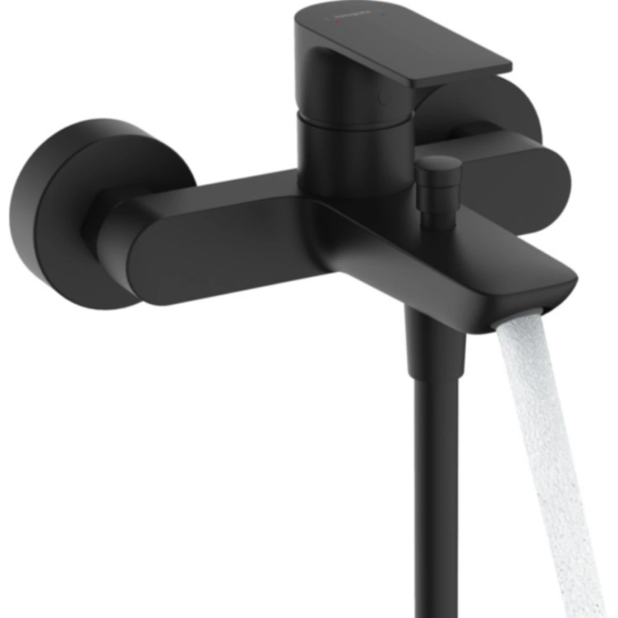 Смеситель для ванны Hansgrohe Rebris E 72450670, черный - фото 1