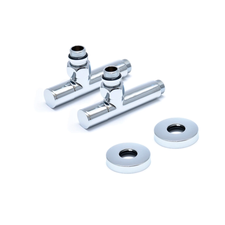 Вентиль для полотенцесушителя Ivanci IVC.102009 круглый ГШ 1/2x1/2 хром