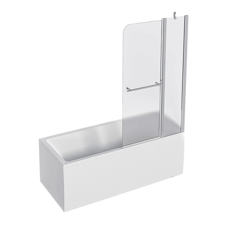 Штора на ванну из стекла 1Marka P-05 85x150 Mistelite R матовая - фото 1