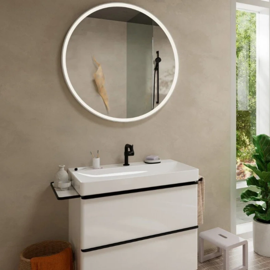 Смеситель для раковины Hansgrohe Tecturis S 73323670, черный - фото 2