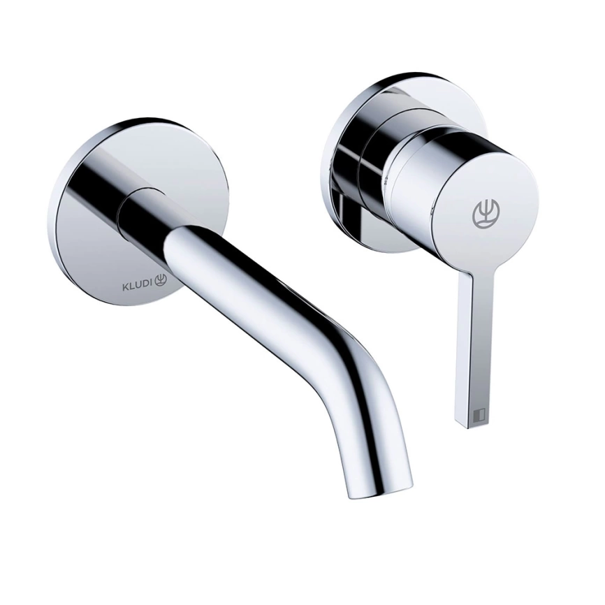 Смеситель для раковины Kludi Nova Fonte Pura 202440515, настенный хром