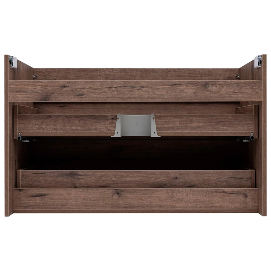 Тумба с раковиной подвесная Aquanet Нота New 100 дуб веллингтон табак - фото 3