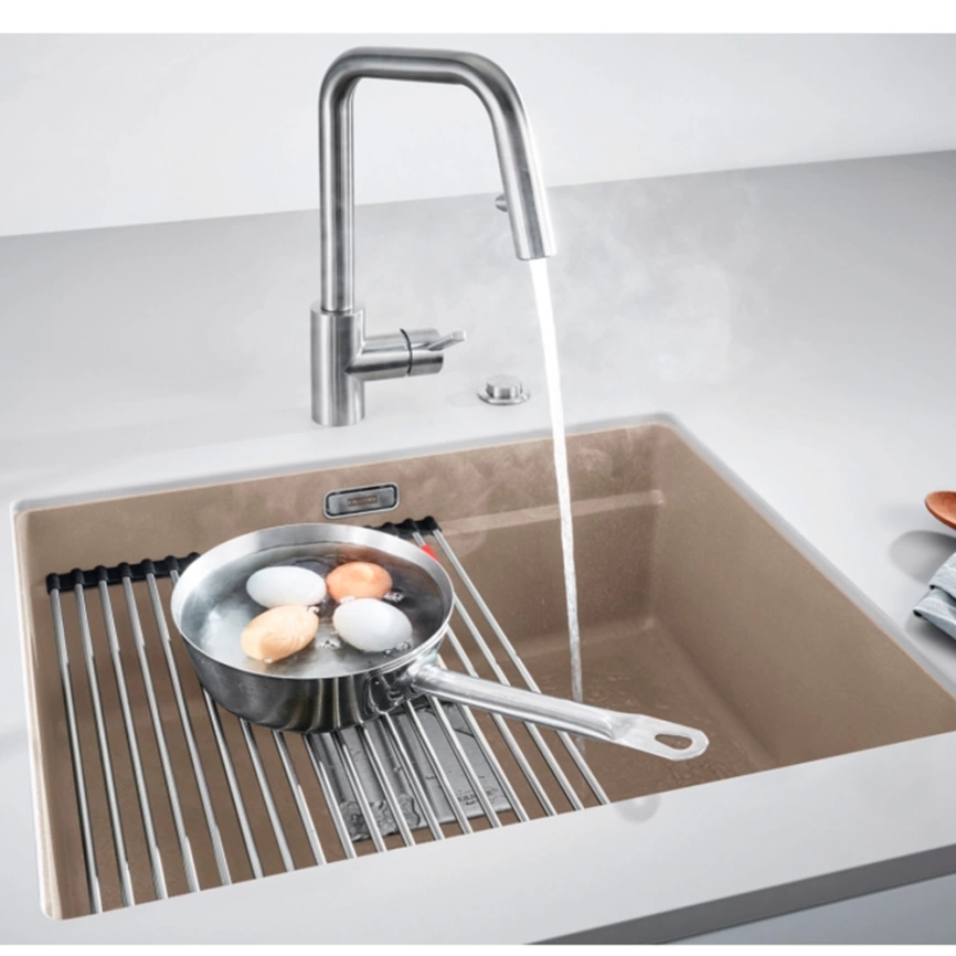 Мойка кухонная Franke Kubus KNG 110-52, 125.0529.602 миндаль - фото 1