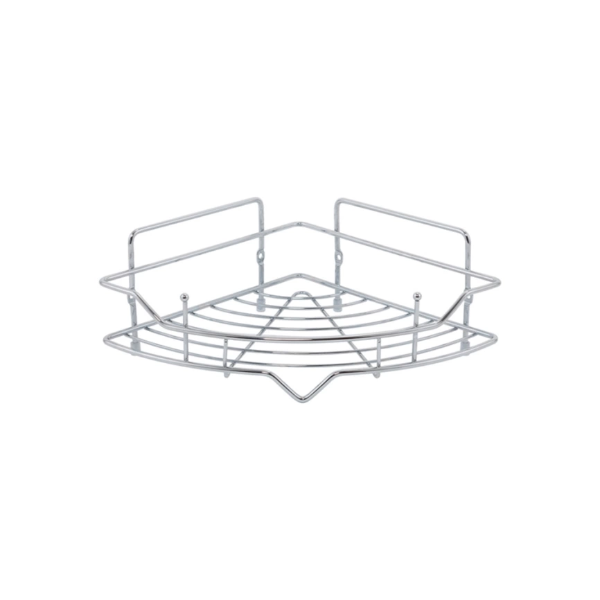 Полка для ванной угловая Milardo Grid GRICC1CM44 хром