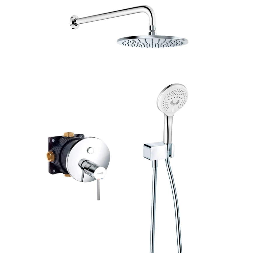 Душевой комплект Kludi Bozz 386710576 встраиваемый, хром