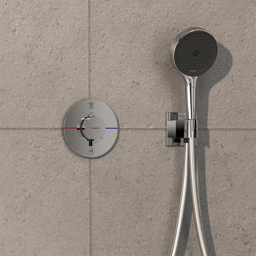Смеситель для душа Hansgrohe ShowerSelect Comfort S 15556000 с термостатом хром - фото 2