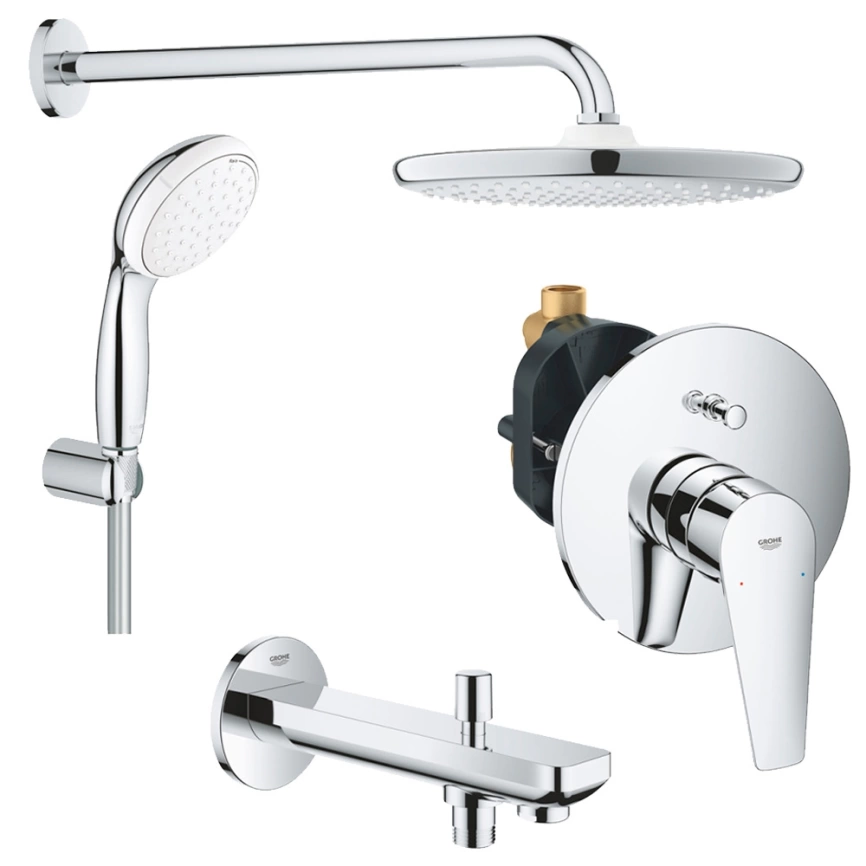 Душевой комплект Grohe Tempesta 250 1000190 хром