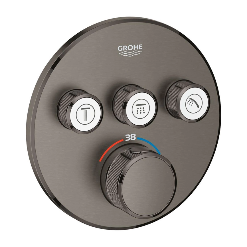 Внешняя часть смесителя для душа Grohe Grohtherm SmartControl 29121AL0 графит
