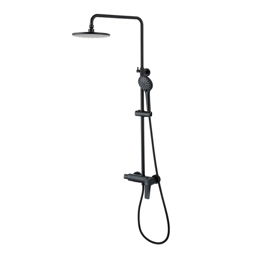 Душевая стойка Lemark Bronx LM3760BL, черная